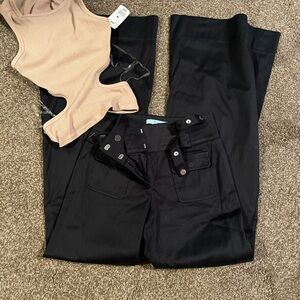 Black Wide-Leg Pants